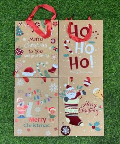 BOLSA DE REGALO NAVIDEÑO 18*24*8 1UND