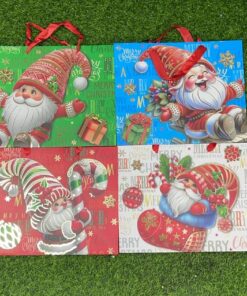 BOLSA DE REGALO NAVIDEÑO 32*18*10 1UND