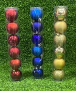 SET DE BOLA NAVIDEÑA 6CM 1UND (6PCS)
