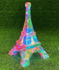 ADORNO NAVIDEÑO CON LUZ DE TORRE 38CM 1UND