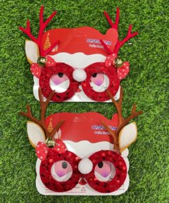 ANTEOJOS NAVIDEÑO CON LAZO 1UND