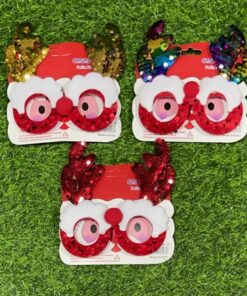 ANTEOJOS NAVIDEÑO CON ESCARCHA 1UND