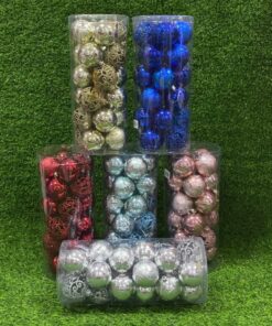 SET DE BOLA NAVIDEÑA DE 6CM 1UND (24PCS)