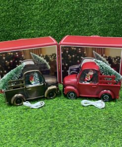 ADORNO NAVIDEÑO DE CARRO CON ÁRBOL CON MÚSICA 1UND