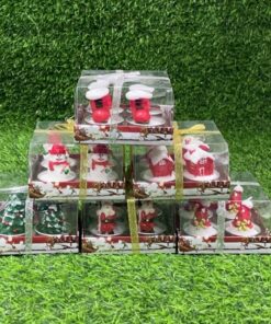 CANDELA NAVIDEÑA CON DISEÑOS (4PCS)1UND