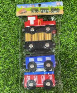 SET DE TREN DE MADERA 1UND (4PCS)