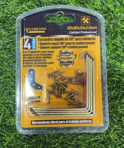 ESCUADRA ÁNGULO DE 90 60X60X20X2.0MM 1UND