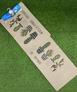 SET DE ALFOMBRA CON DISEÑO PARA COCINA 1UND (2PCS)
