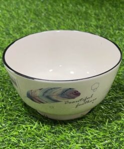 TAZA CERÁMICA DE PLUMA 5" 1UND