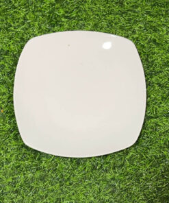 PLATO CERÁMICA RECTÁNGULOL DE COLOR BLANCO 7.5" 1UND