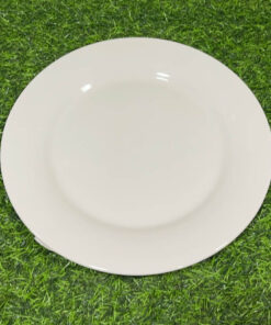 PLATO CERÁMICA DE COLOR BLANCO 9" 1UND