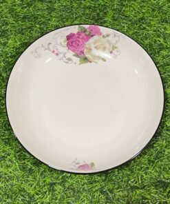 PLATO CERÁMICA DE ROSA 7" 1UND