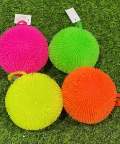 SQUISHY DE BOLA CON PELO CON LUZ 1UND