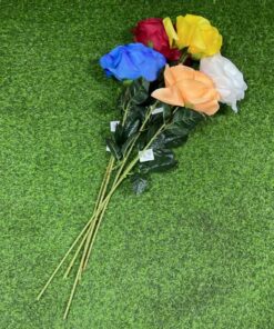 FLOR ARTIFICIAL DE ROSA 1UND