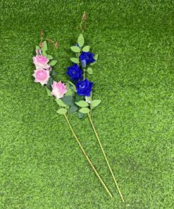 FLOR ARTIFICIAL DE ROSA 1UND