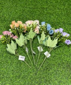 RAMO DE FLOR ARTIFICIAL DE ROSA 1UND