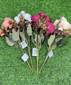 RAMO DE FLOR ARTIFICIAL DE PEONIA 1UND