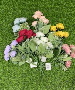 RAMO DE FLOR ARTIFICIAL DE PEONÍA 1UND