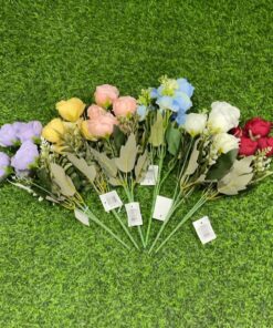 RAMO DE FLOR ARTIFICIAL DE PEONÍA 1UND