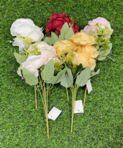 RAMO DE FLOR ARTIFICIAL DE ROSA 1UND