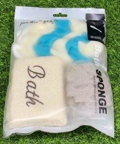 SET DE ESPONJA PARA BAÑARSE 1UND (3PCS)