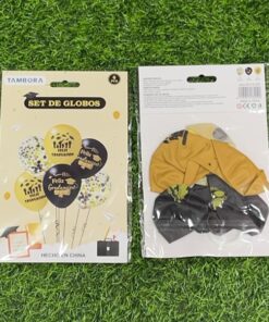 SET DE GLOBO DE FELIZ GRADUACIÓN 1UND (6PCS)