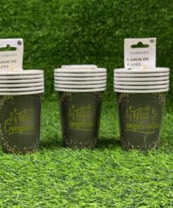 SET DE VASO DE FELIZ CUMPLEAÑOS 9 OZ 1UND (6PCS)