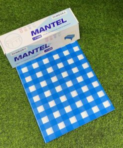 ROLLO DE MANTEL PARA FIESTA DE CUADRADO AZUL CON BLANCO 1.37M*30M 1UND