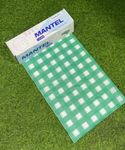 ROLLO DE MANTEL PARA FIESTA DE CUADRADO VERDE CON BLANCO 1.37M*30M 1UND