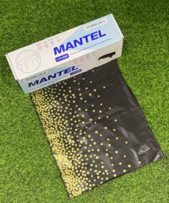 ROLLO DE MANTEL PARA FIESTA DE PUNTOS NEGRO CON AMARILLO 1.37M*30M 1UND