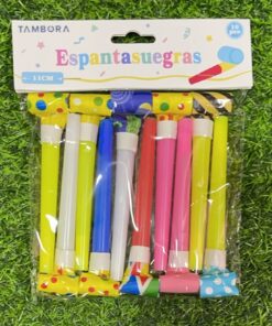 SOPLADOR PARA FIESTA DE COLOR LISO 1UND (10PCS)