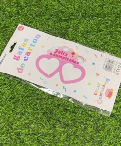 SET DE LENTE COLOR ROSADO PARA FIESTA 1UND (6PCS)