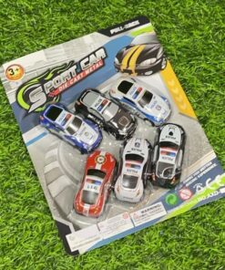 SET DE CARRO DE POLICÍA 1UND (6PCS)