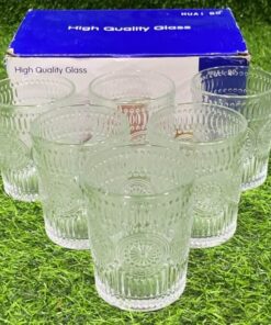 SET DE VASO VIDRIO Y-9779 1UND (6PCS)