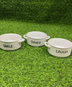 TAZA SOPERA CERÁMICA CON LETRA 1UND