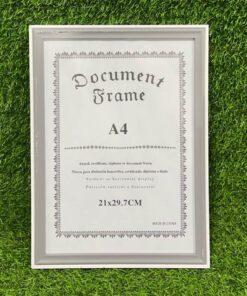 PORTA RETRATO DE COLOR GRIS A4 1UND