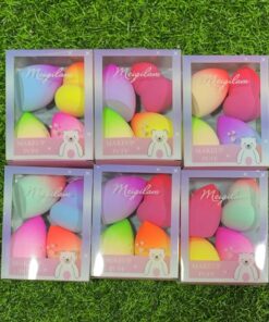 SET DE ESPONJA PARA MAQUILLAJE DE COLORES 1UND (4PCS)