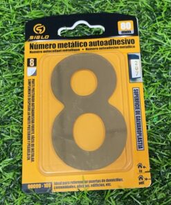 PLACA DORADO #8 1UND