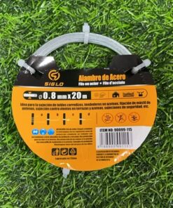 ALAMBRE DE ACERO 0.8MMX20M 1UND