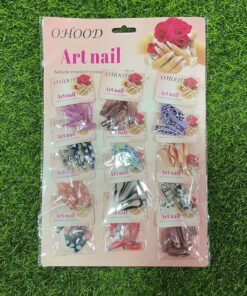 SET DE UÑAS POSTIZAS CON DISEÑOS 1UND (12 BOLSITAS)
