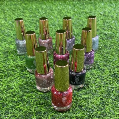 ESMALTES MILEI DE COLORES CON ESCARCHA 1UND (24PCS)