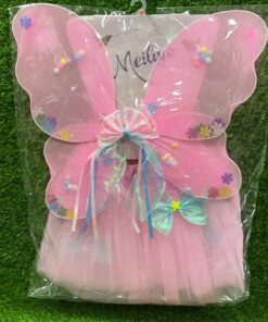 SET DE DISFRAZ DE MARIPOSA ROSADA 1UND (2PCS)