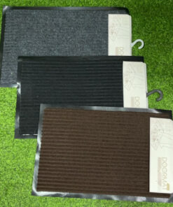 ALFOMBRA DE COLOR LISO CON RAYAS 38X58CM 1UND