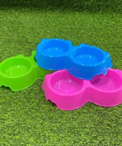 TAZA DOBLE PARA MASCOTA DE GATO 1UND