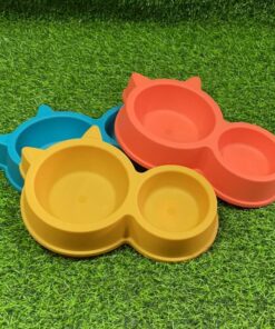 TAZA DOBLE PARA MASCOTA DE GATO 1UND