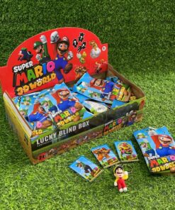 LLAVERO CON TARJETA DE SUPER MARIO 1UND