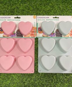 MOLDE REPOSTERÍA SILICONA DE CORAZÓN 1UND