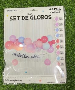 SET DE GLOBOS DE FELIZ CUMPLEAÑOS 1UND (44PCS)