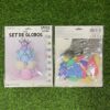 SET DE GLOBOS DE CORONA PLATEADA 1UND (37PCS)