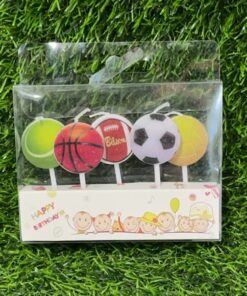 VELA PARA QUEQUE CON DISEÑOS 1UND (5PCS)